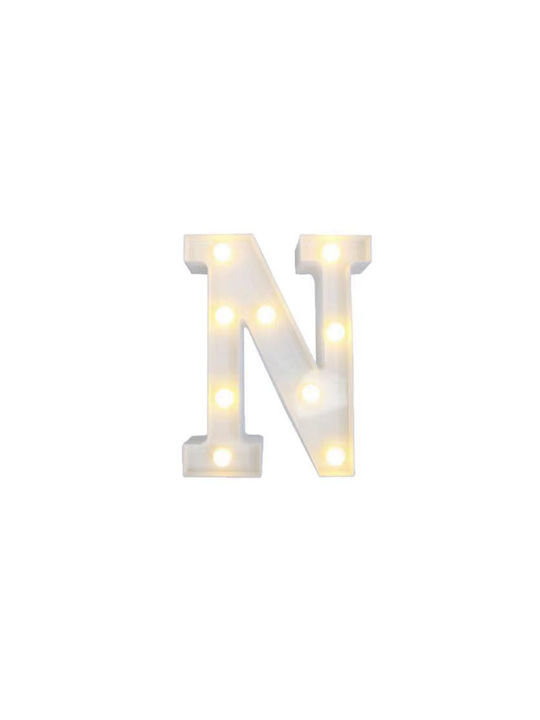 Led Φως Γράμμα N 22x16.5cm Motarro