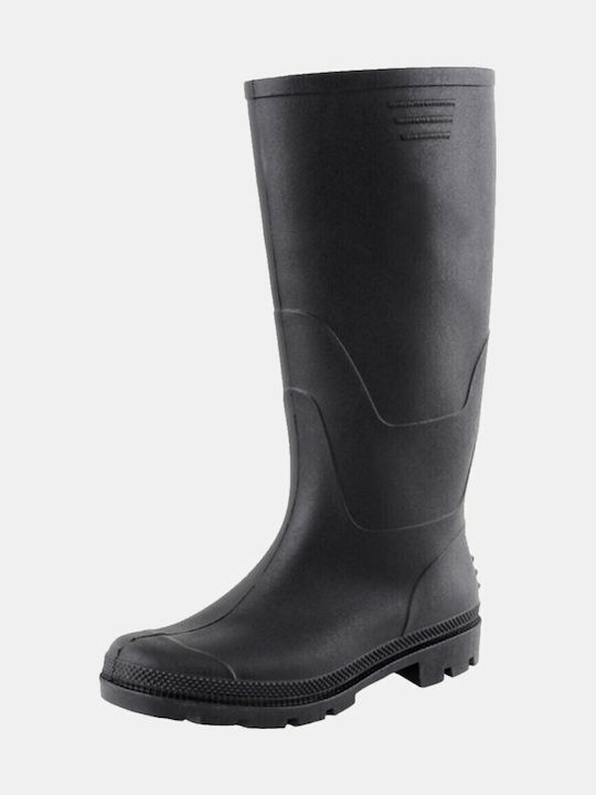 Γαλότσες Knee Pvc Boot Μαύρο Μαύρο