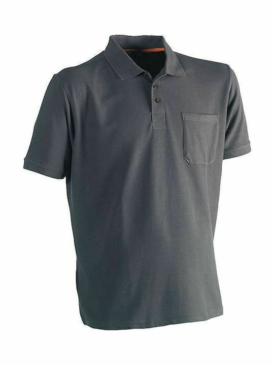 Herock Leo Polo T-shirt with Collar Short Sleeves Grey