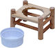 Panama Pet Rodent Stand Wooden Melamine Bowl 14x10x8.5cm/150ml Hobby