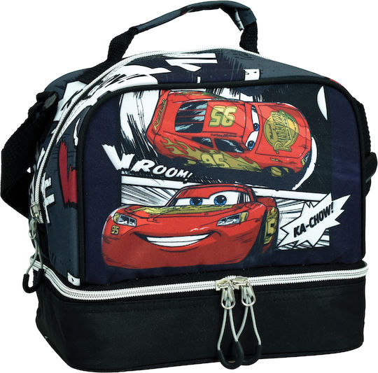 Gim School Insulated Shoulder Lunch Bag 4.5 Litre Multicolour Disney Cars 20x15x21cm