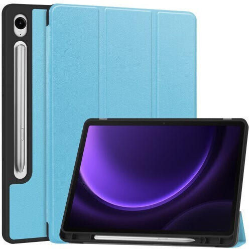 Tri-fold Стойка Флип капак Светлосио (Samsung Galaxy Tab S10 FE, S9 FE, Tab S9)