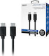 NOD USB 2.0 Cable USB-C male - USB-C 60W Μαύρο 1.5m