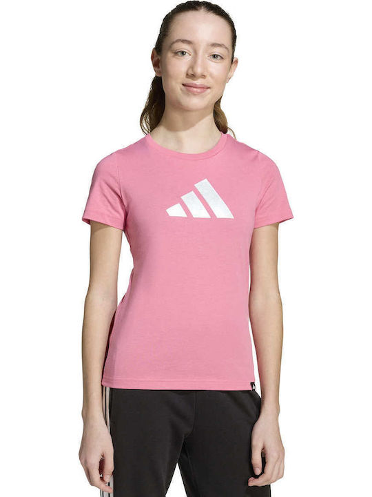 adidas Παιδικό T-shirt Ροζ Everyday Glam Graphic