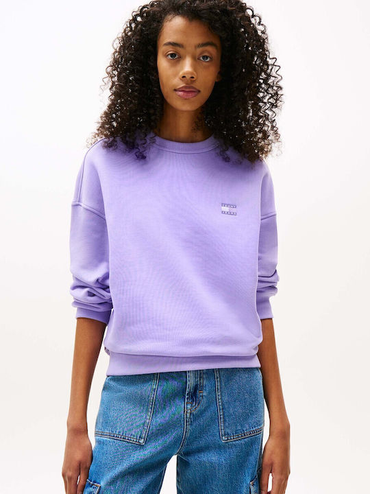 Tommy Hilfiger Γυναικείο Φούτερ Μωβ