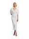 Midi Dress for Wedding - Christening Ivory