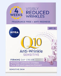 Nivea Q10 Anti-Wrinkle Sensitive Συσφικτική Κρέμα Ημέρας 50ml