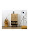 Metallic Shoe Organizer Brown 60x24x115cm