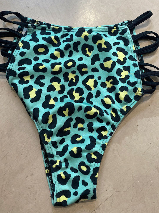 Bikini Slip Ψηλόμεσο Animal Print