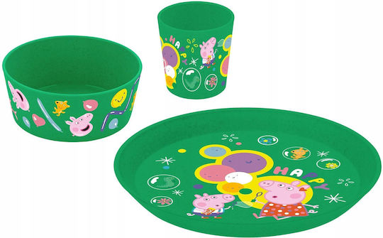 Koziol Feeding Set made of Plastic Green 3pcs