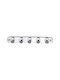 Inter Ceramic Single Wall-Mounted Bathroom Hook Silver