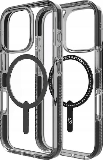 Zagg Santa Cruz Snap Back Cover Clear and Black (iPhone 16 Pro)