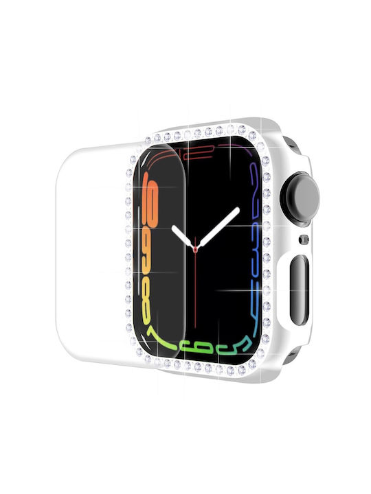 Enkay Carcasă de Plastic în culoarea Argintiu pentru Apple Watch Seria 7, 8, 9 - 41mm