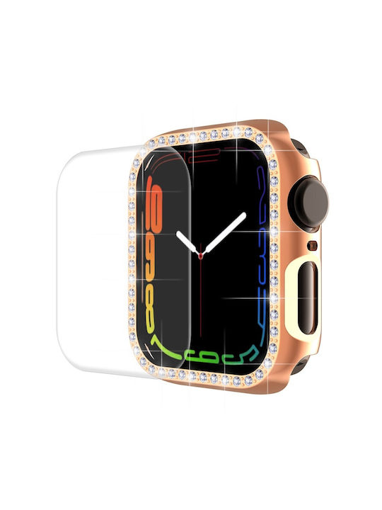 Apple Watch Series 7 8 9 41mm Enkay Θήκη Προστασία Οθόνης Rose Gold