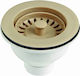Sink Valve Complete Φ100mm Beige