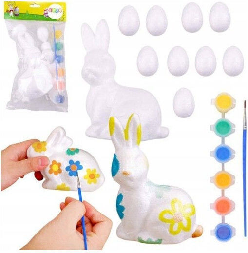 Lean Toys Πασχαλινό Αυγό Φελιζόλ Κόκκινο Σετ 9τμχ