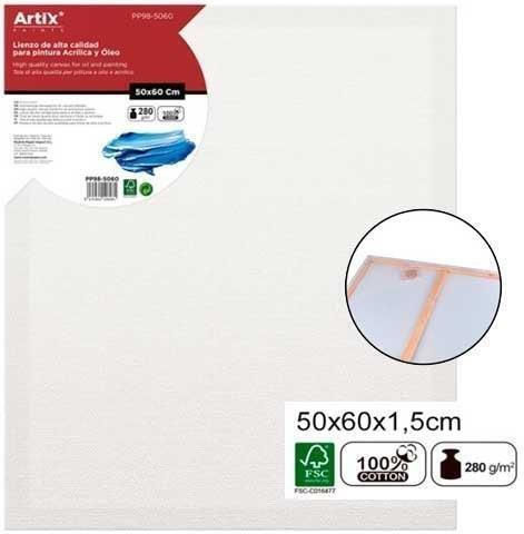 Canvas Frame Artix 100% Cotton With Wedges 50x60cm Pp98-5060