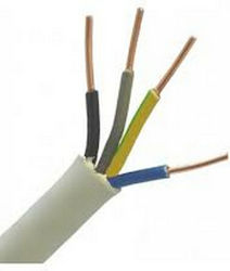 Καλώδιο Nym A05vv-u 4χ1 5mm2 Στροφείο Λευκό