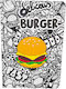 Flip Cover 3D Design Case Pen Slot Lenovo Tab M11 Burger