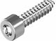 Λαμαρινόβιδες Inox A2 Ws9200 4.8 10 Τεμάχια 4.8 X 25