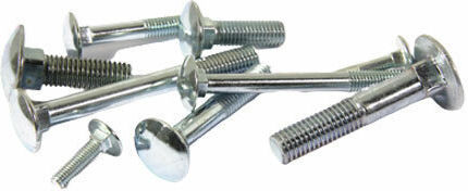 Verzinkte Kastenschrauben mit Pompenkopf 25 Stück 10mm x 100mm 10100