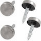 Kappe Schrauben Kuppelbar 4Stücke Inox Φ18 Unterlegscheibe & Schraube