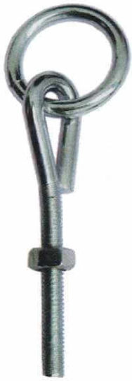 Galvanized Brass Mobile Hook Eye Bolt Nut 1 Piece Size 10 F 653982