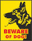 Πινακίδα "beware Dog" 1 40x31
