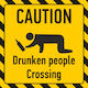Drunken People Crossing 20x20