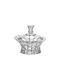 Crystal Bohemia Crystal Sweet Jar with Lid Transparent
