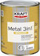 Kraft Metal 3in1 Metallized Corrosion Inhibitor for Metals 750ml Glossy Tile Red