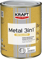 Kraft Metall 3in1 Metallisiertes Antioxidationsmittel Für Metalle 750ml Silber Glänzend Kraft Metall 3in1 Metallisiertes Antioxidationsmittel Für Metalle 750ml Silber Glänzend