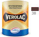 Verolac No 38 Βερνικόχρωμα Διαλύτου Μεταλλικές Ξύλινες Επιφάνειες Βυσσινί Σκούρο 0.375 Lt