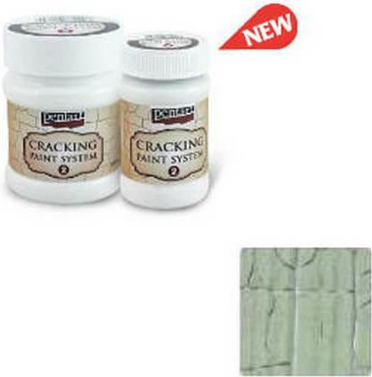 Cracking Paint System Step 2 Pentart 100ml Lichen-Grün