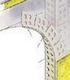 Knauf Εύκαμπτο Γωνιόκρανο Pvc Χωρίς Πλέγμα 24x24mm 3m/τεμάχιο