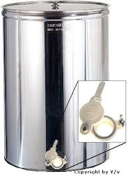 Δοχειο Μελιου Inox Sansone 500 Lt/700 Kg + Κανουλα Πλαστικη