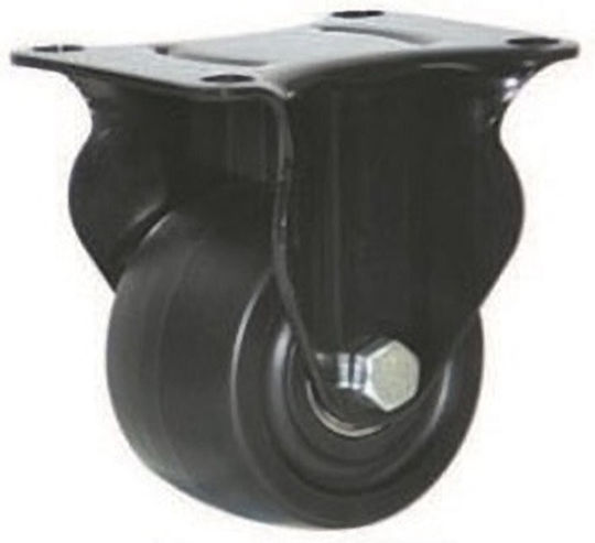 Ruotec Ροδa 75x40mm Υπερβαρεος Τυπου Pu Σταθερη Μαυρη 502.000.019.975