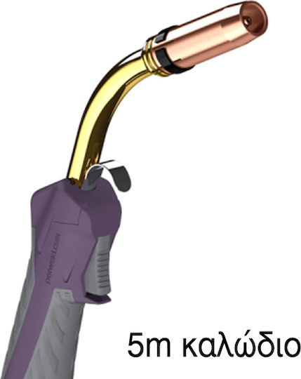 Τσιμπίδα Σύρματος Mig Mag Pro-grip Max 501w Υδρόψυκτη 5m Mig Mag Torch Pro-grip Max 501w Air Cooled