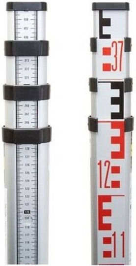 Leica Clr102 Τηλεσκοπική Σταδία 5m Θήκη & Αεροστάθμη