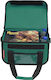 Insulated Food Delivery Bag Food Transport Thermal Bag 15 Liters Green