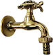 Novara Rubinetterie Decorative Turtle Outdoor Faucet Gold Matte 1/2" Rotating 13254 Novara