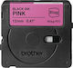 Brother Label Maker Tape 4m x 12mm in Black Color 1pcs