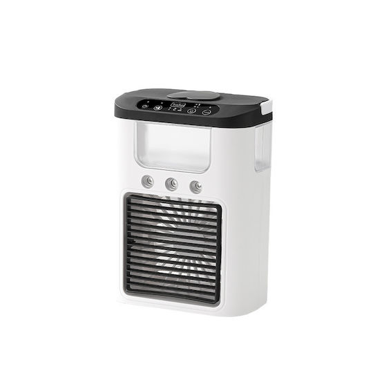 Uncle George USB Rechargeable Fan with Water and Lighting Black