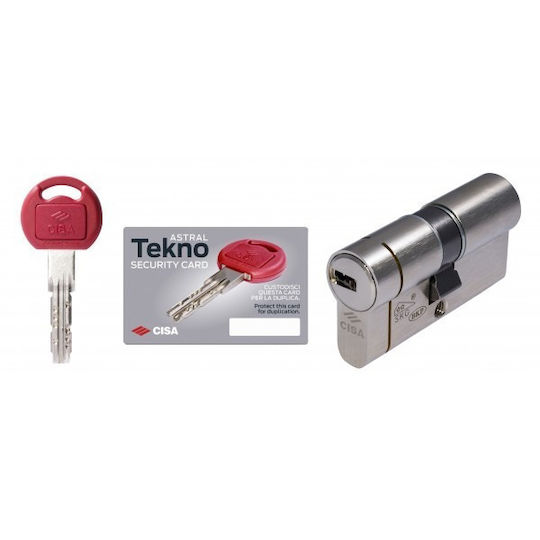Cisa Κύλινδρος Κλειδαριάς Ασφαλείας Astral Tekno Pro 80mm (30-50)