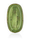 By Bone Serving Platter Oval made of Porcelain Green