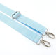 Gestrickte Taschenmaterialien Günstiger Gurt Farbe Hellblau Silber Metallic Mbch14