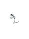 Inter Ceramic Double Wall-Mounted Bathroom Hook Silver