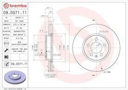Δισκοι Εμπρ.a1 Arona Polo 17 276mm 2q0-615-301-h-brembo Δισκοι Εμπρ.a1 Arona Polo 17 276mm 2q0-615-301-h-brembo
