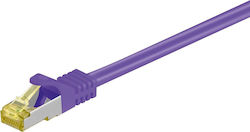 Goobay 91645 S/FTP Cat.6a Καλώδιο Ethernet 10m Μωβ