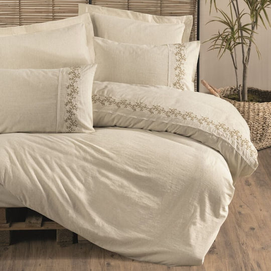 Cottonbox Set Huse Pentru Pilote 100% Bumbac 200x220cm Dublu Cu 4 Fețe De Pernă & 1 Cearșaf Darian